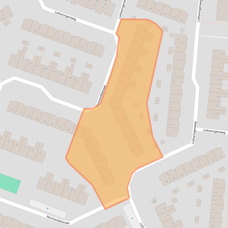 Kaart van postcodegebied 1827BS.