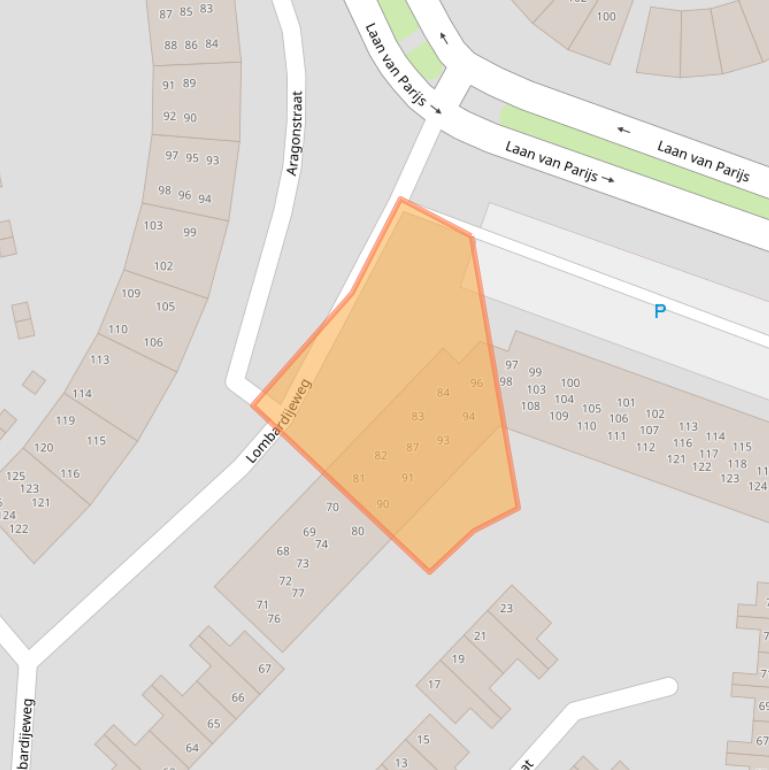 Kaart van postcodegebied 1827CE.