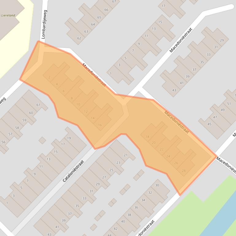 Kaart van postcodegebied 1827CL.