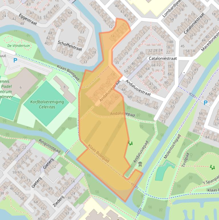 Kaart van postcodegebied 1827CV.