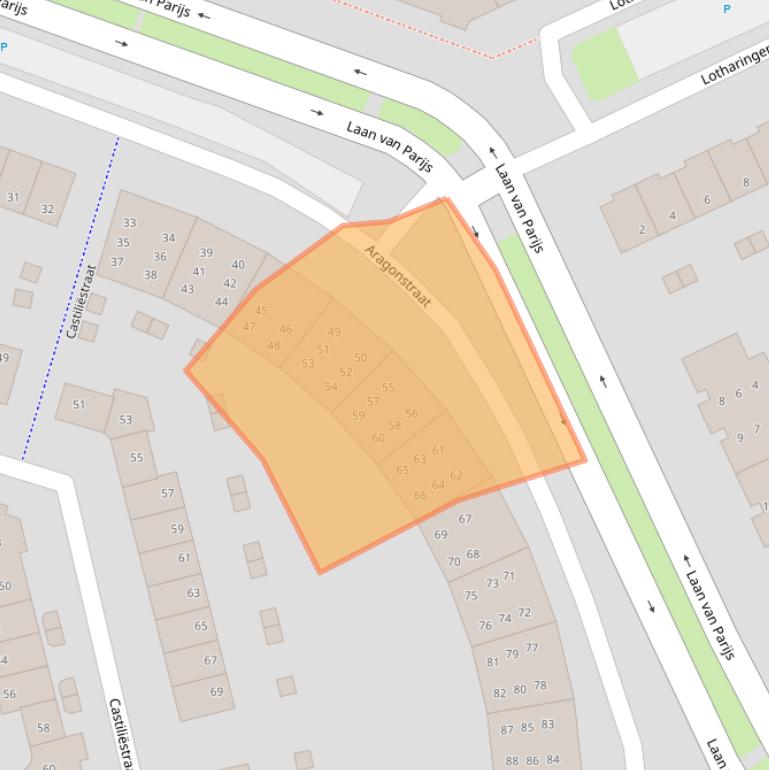 Kaart van postcodegebied 1827DH.
