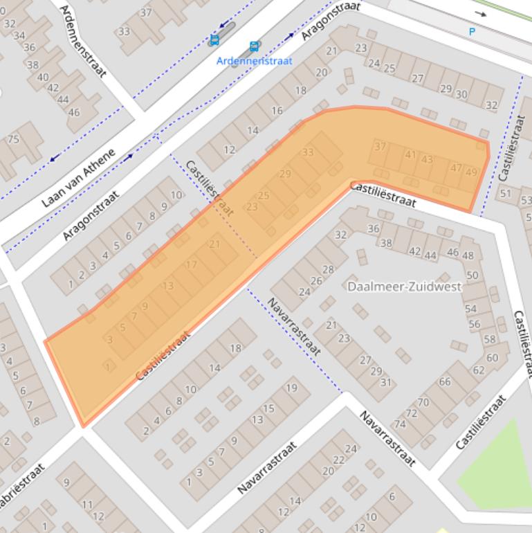 Kaart van postcodegebied 1827DR.