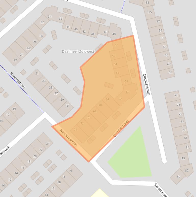 Kaart van postcodegebied 1827DV.