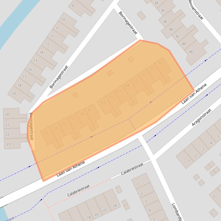Kaart van postcodegebied 1827DZ.