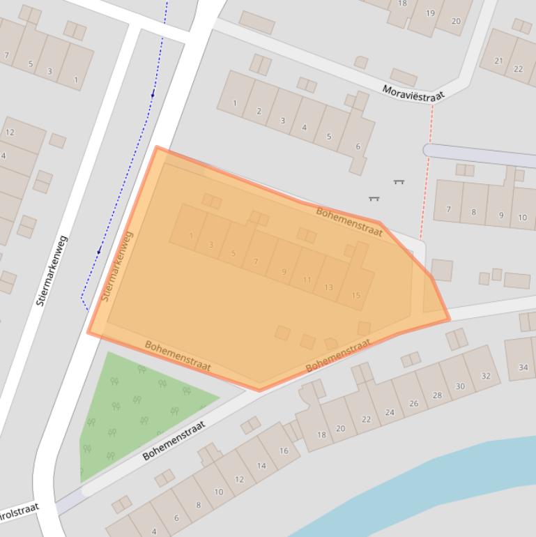 Kaart van postcodegebied 1827EG.