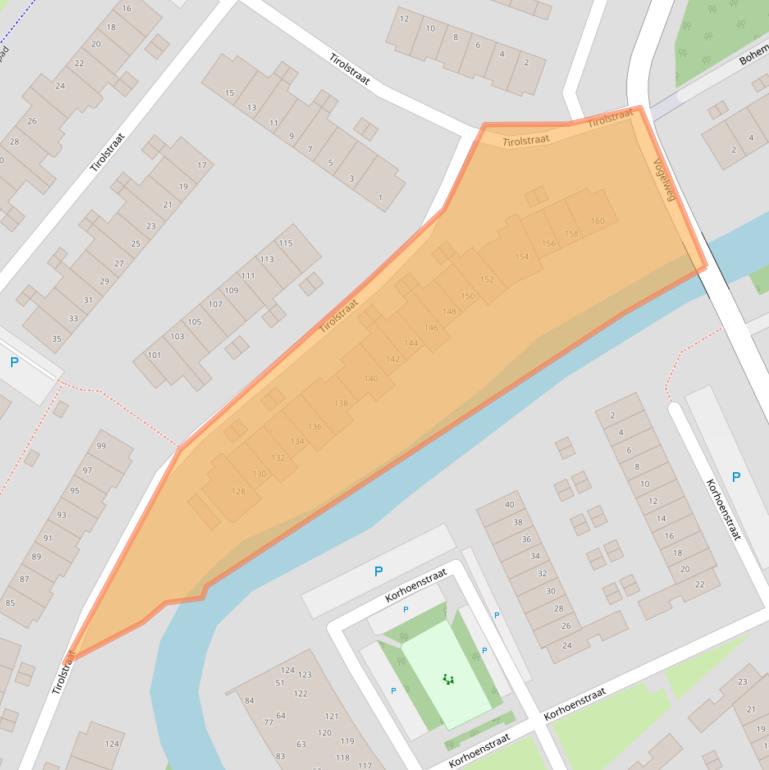 Kaart van postcodegebied 1827EZ.