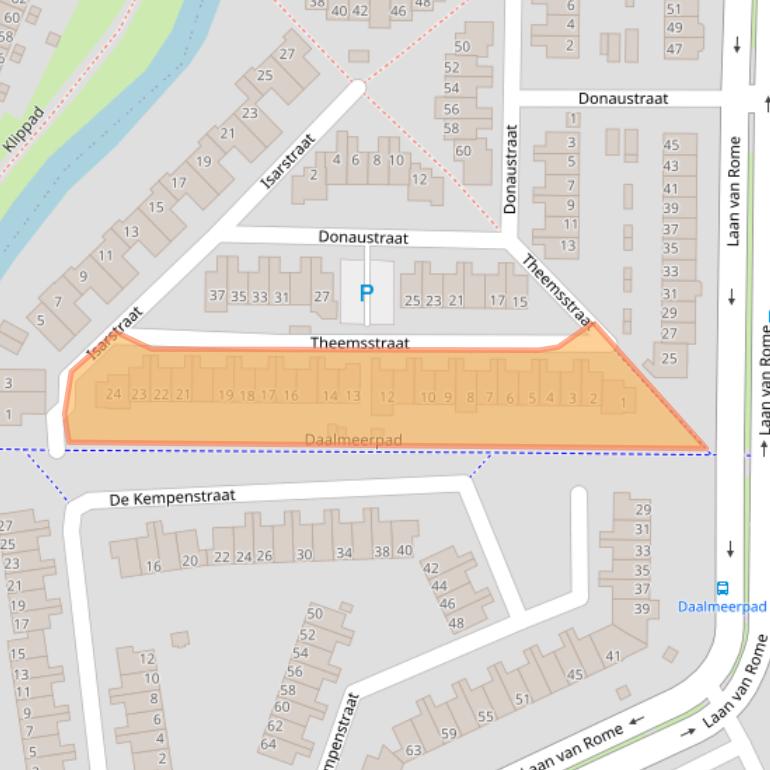 Kaart van postcodegebied 1827GB.