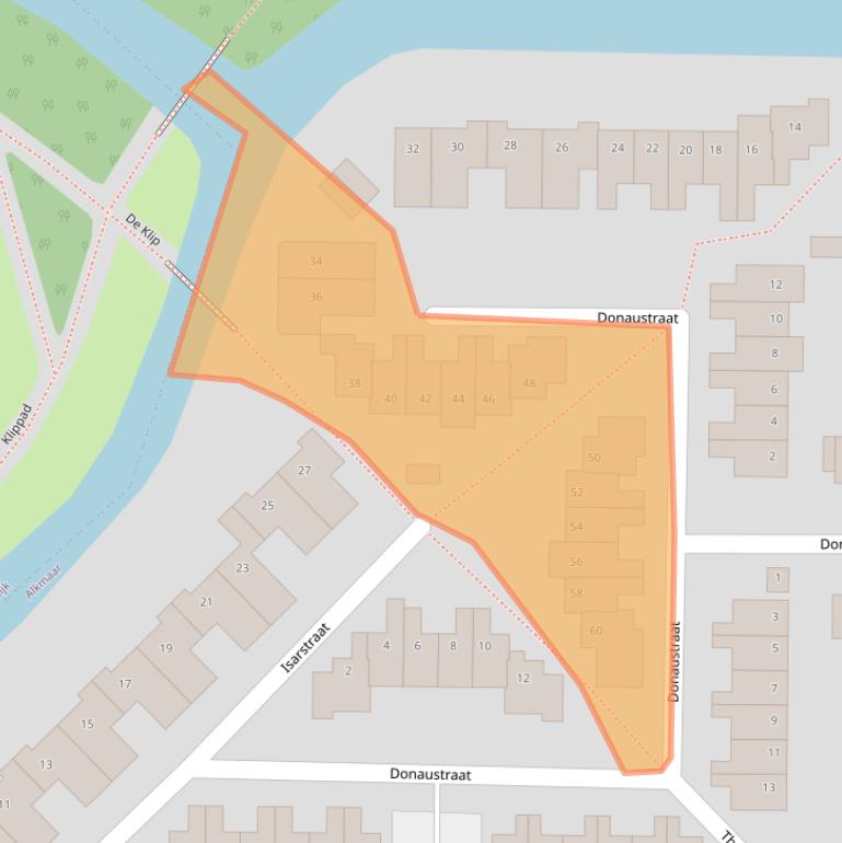 Kaart van postcodegebied 1827GG.