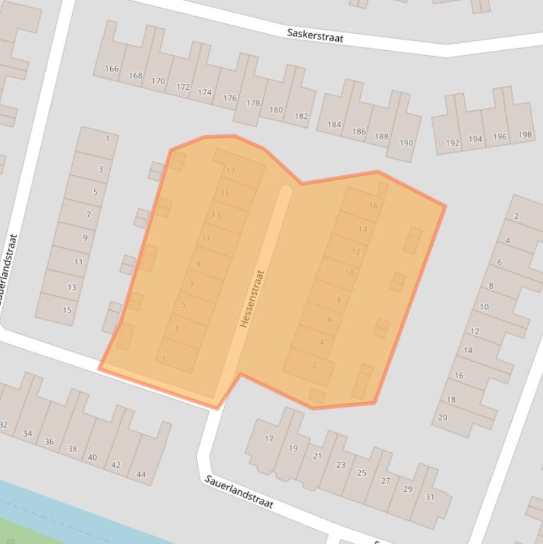 Kaart van postcodegebied 1827HA.