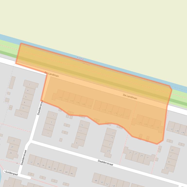 Kaart van postcodegebied 1827JB.
