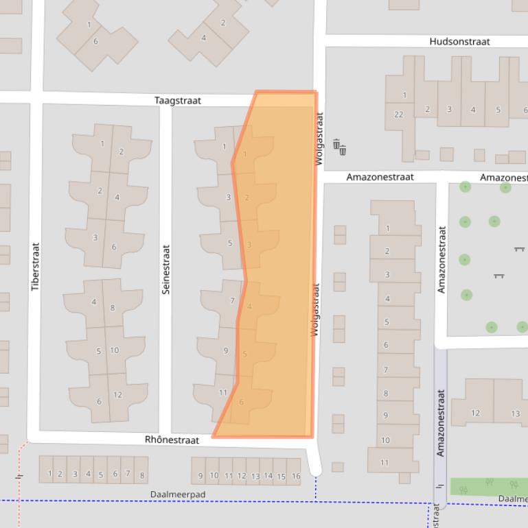 Kaart van postcodegebied 1827KB.