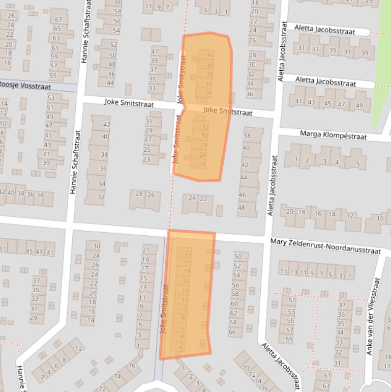 Kaart van postcodegebied 1827LV.