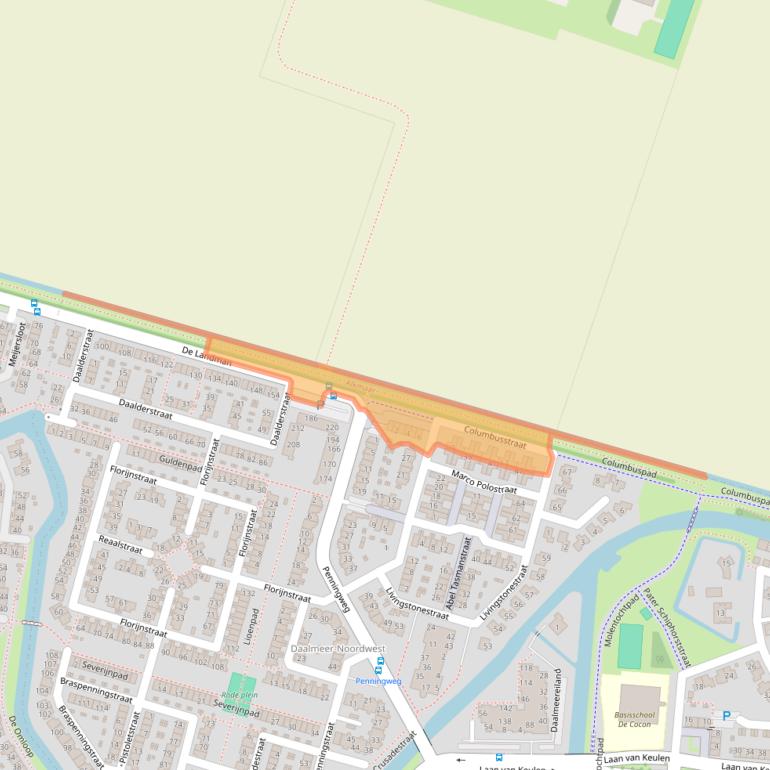 Kaart van postcodegebied 1827PS.