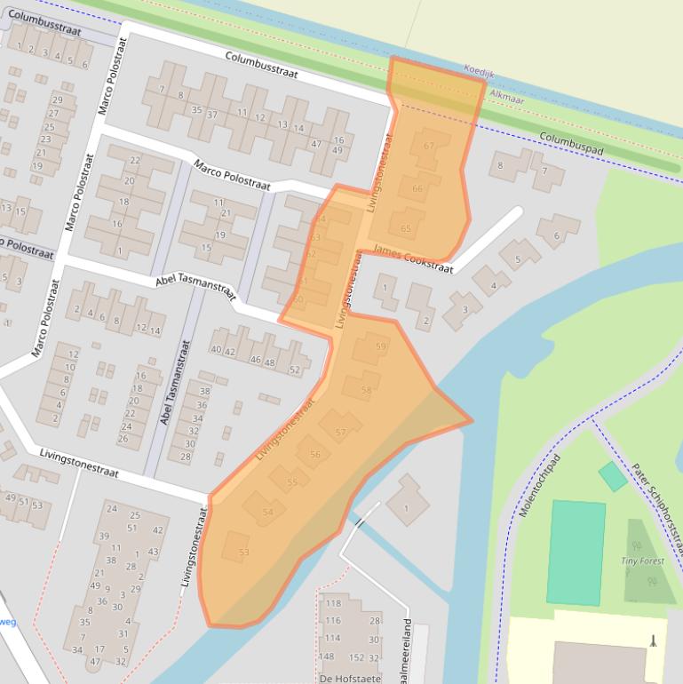 Kaart van postcodegebied 1827PX.