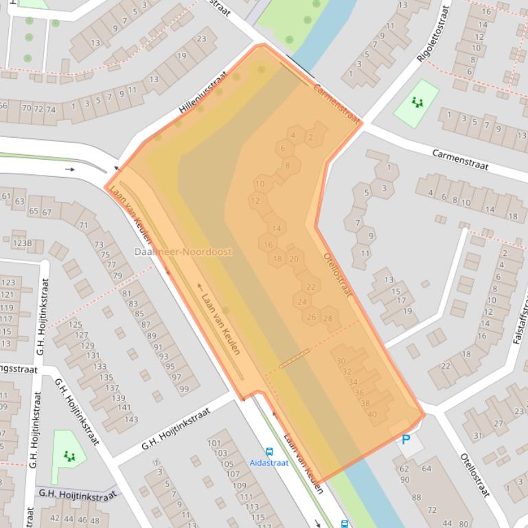 Kaart van postcodegebied 1827RM.