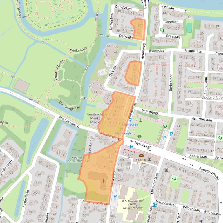 Kaart van postcodegebied 1829AC.