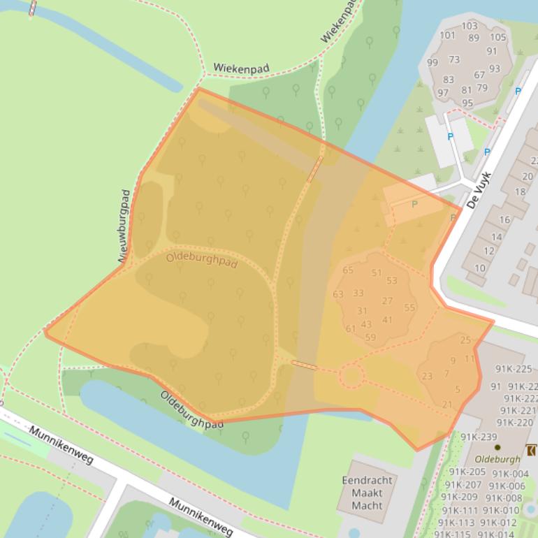 Kaart van postcodegebied 1829AP.