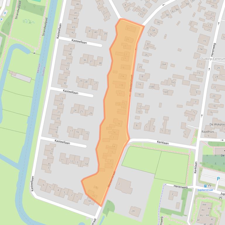 Kaart van postcodegebied 1829BL.