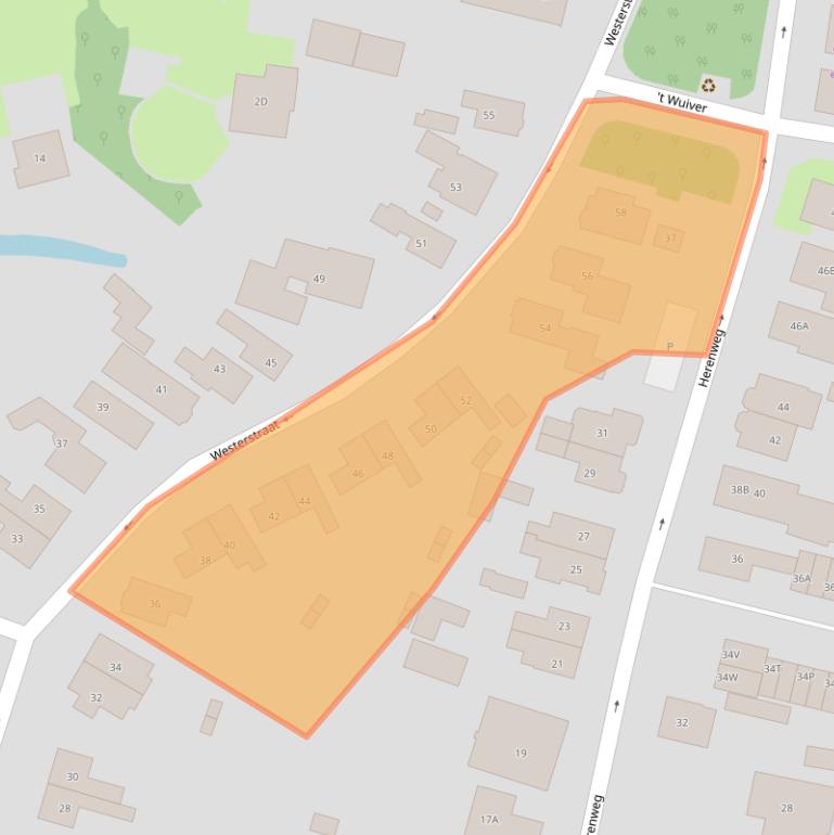 Kaart van postcodegebied 1829BP.