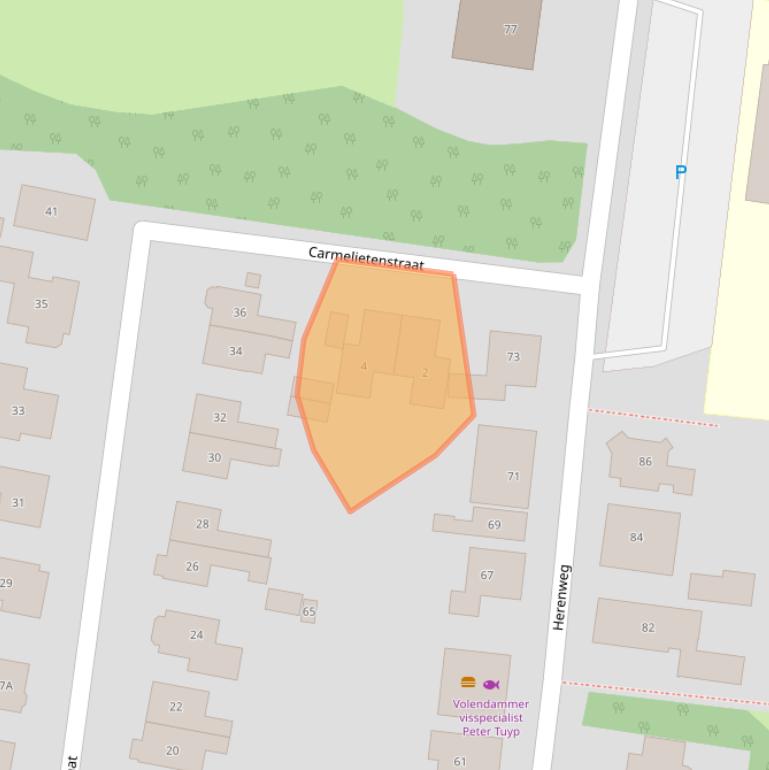 Kaart van postcodegebied 1829BZ.