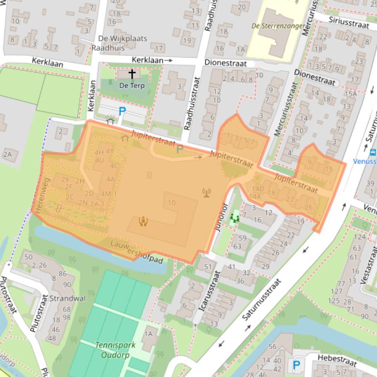 Kaart van postcodegebied 1829CA.