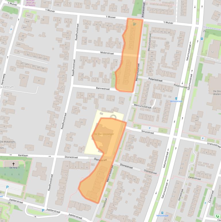 Kaart van postcodegebied 1829CE.