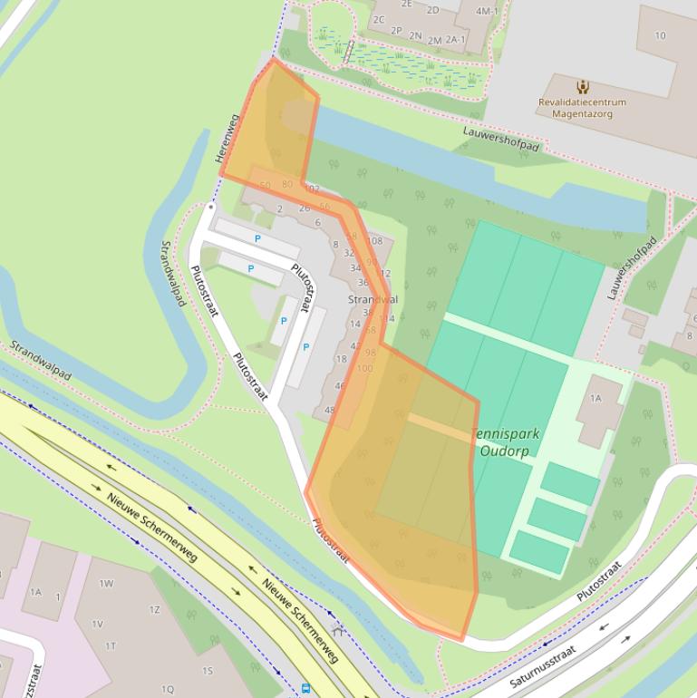 Kaart van postcodegebied 1829DG.
