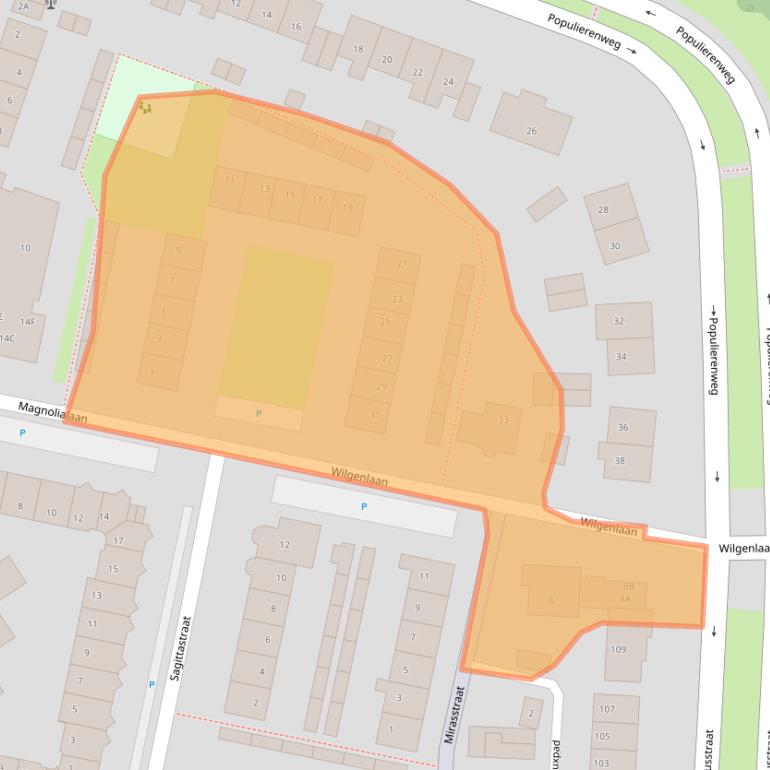 Kaart van postcodegebied 1829EC.