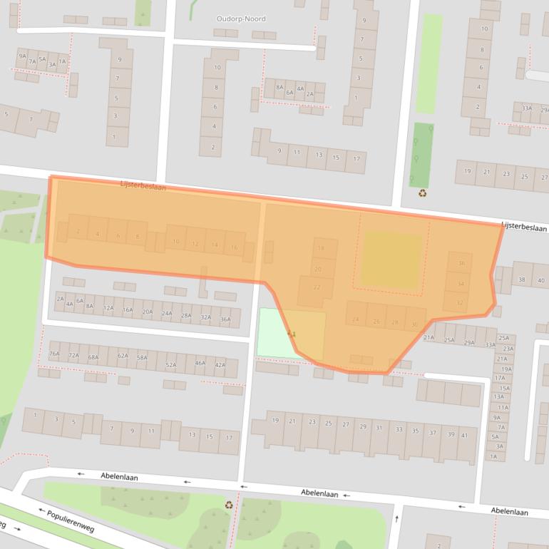 Kaart van postcodegebied 1829HB.