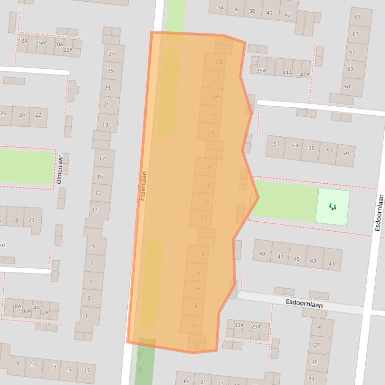 Kaart van postcodegebied 1829HM.