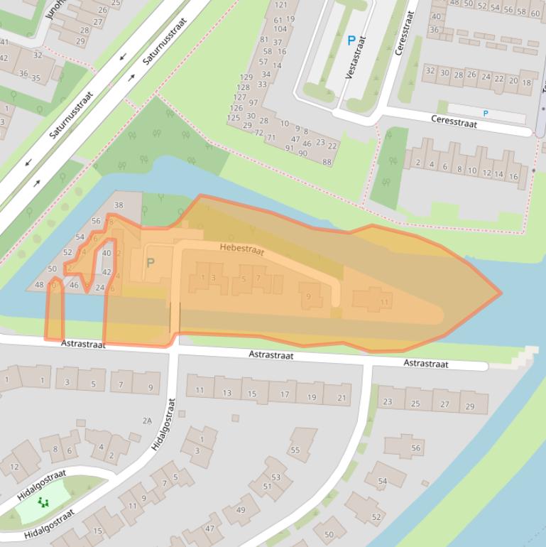 Kaart van postcodegebied 1829JE.