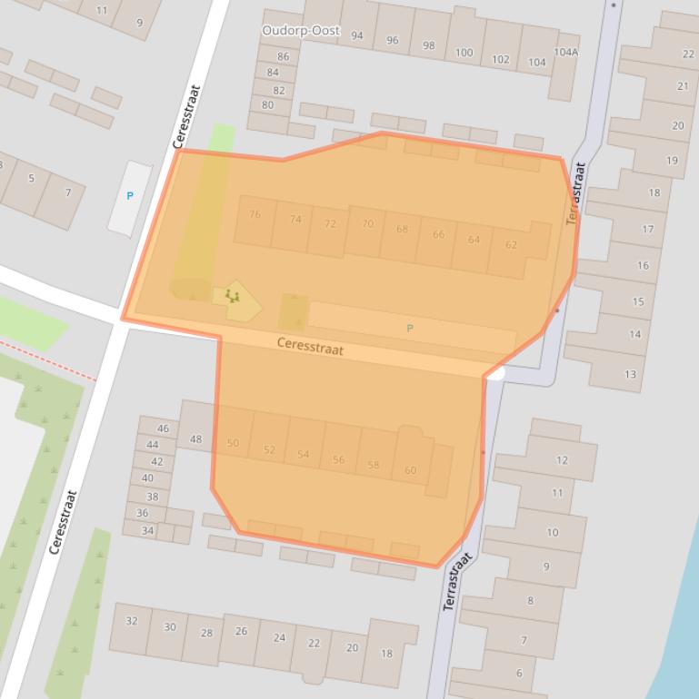 Kaart van postcodegebied 1829XH.