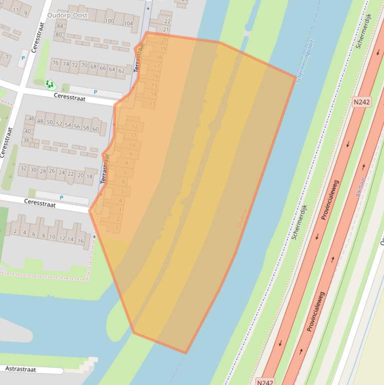 Kaart van postcodegebied 1829XL.