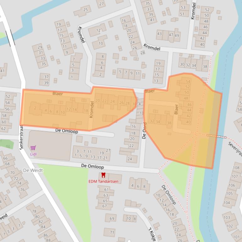 Kaart van postcodegebied 1831AB.