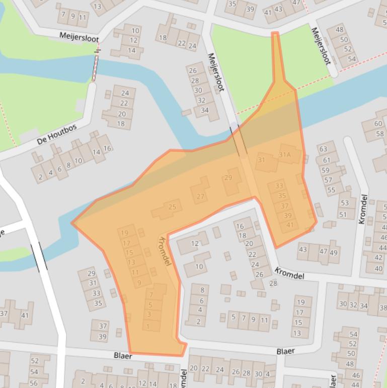 Kaart van postcodegebied 1831AD.