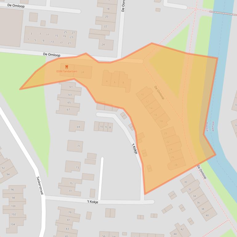 Kaart van postcodegebied 1831AH.