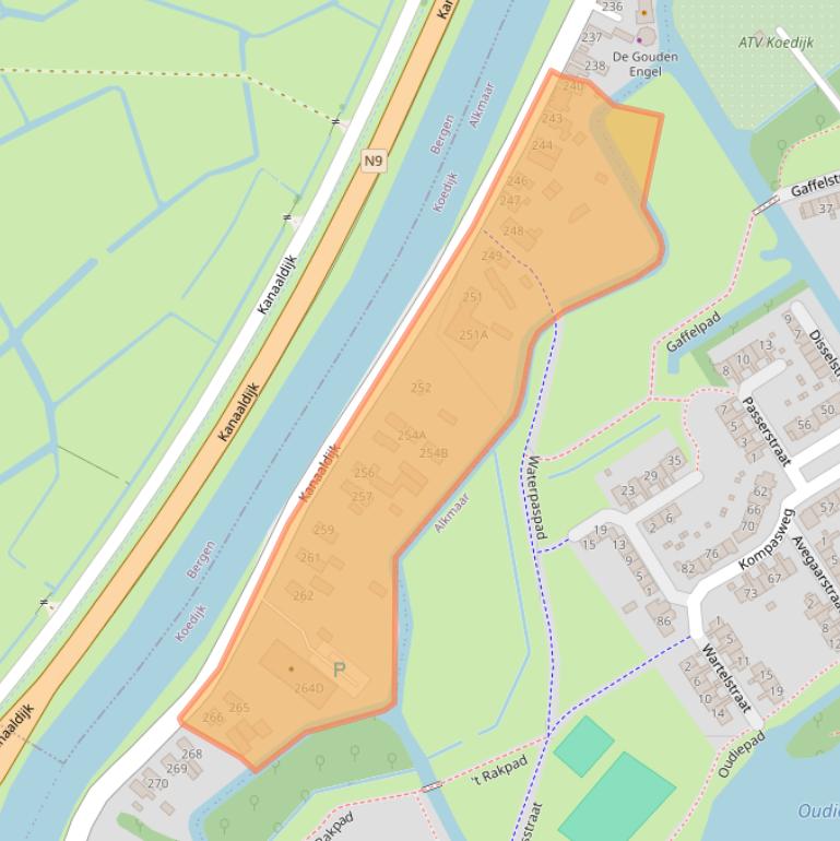 Kaart van postcodegebied 1831BG.