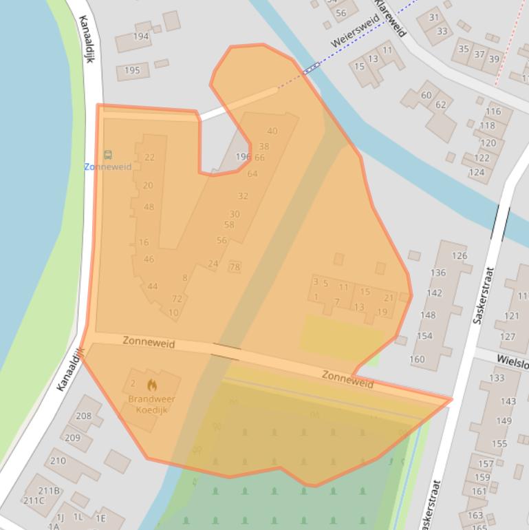 Kaart van postcodegebied 1831BX.