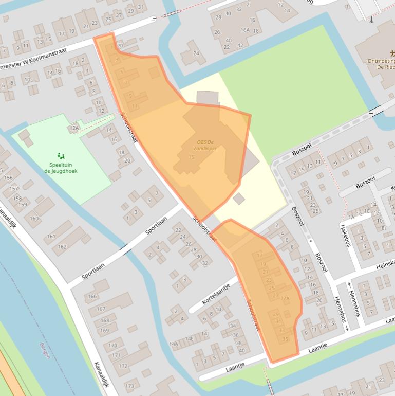 Kaart van postcodegebied 1831CC.