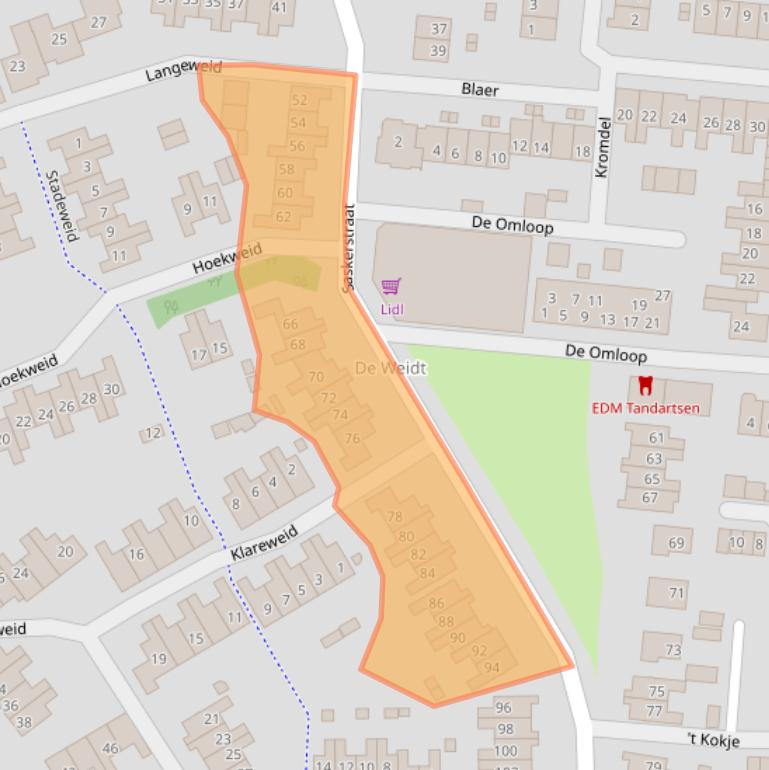Kaart van postcodegebied 1831CS.