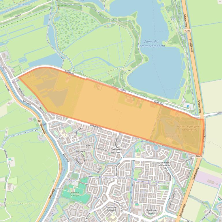 Kaart van postcodegebied 1831GD.