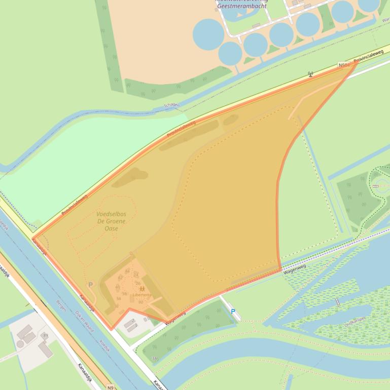 Kaart van postcodegebied 1832AE.