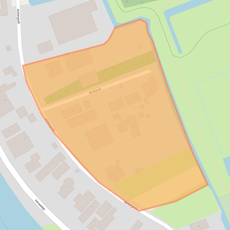 Kaart van postcodegebied 1832AJ.