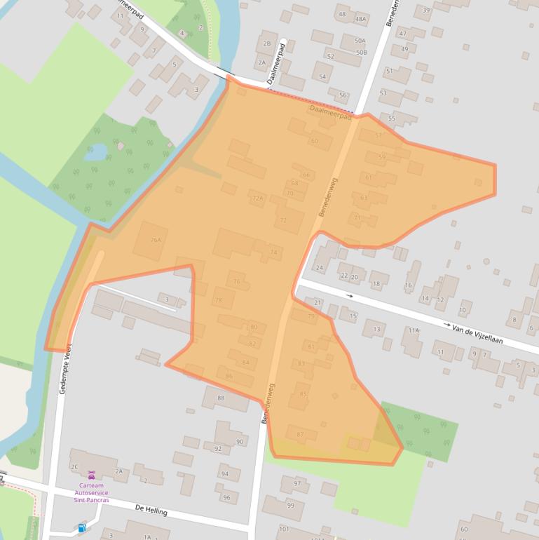 Kaart van postcodegebied 1834AK.