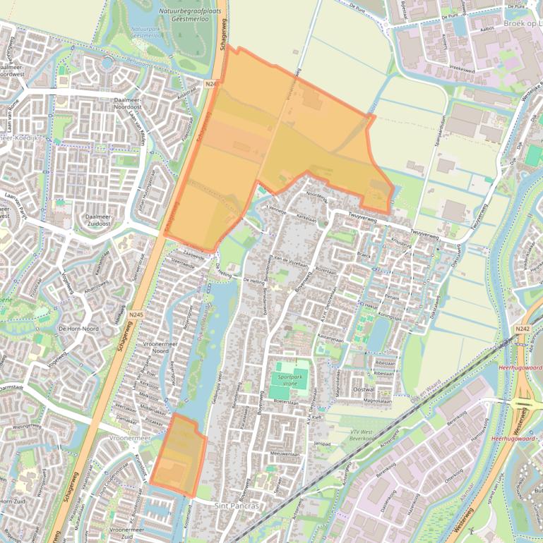 Kaart van postcodegebied 1834AX.