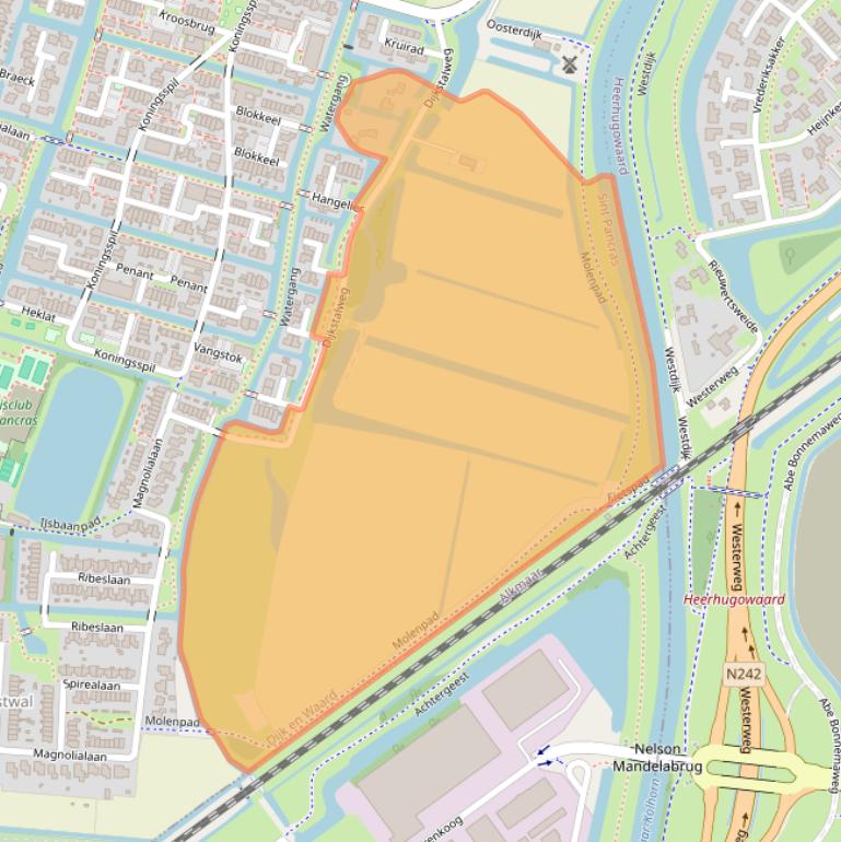 Kaart van postcodegebied 1834AZ.