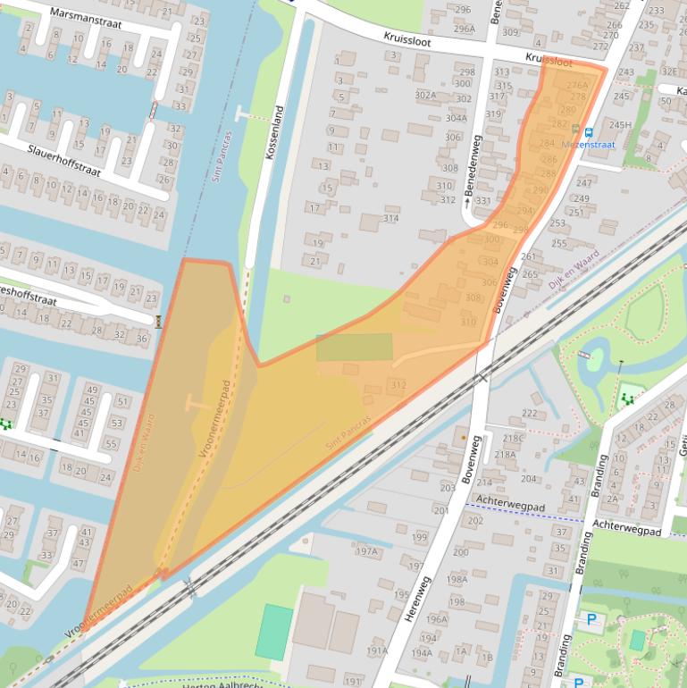 Kaart van postcodegebied 1834CS.