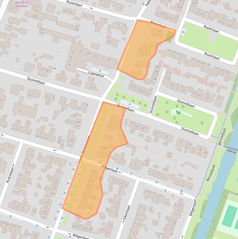 Kaart van postcodegebied 1834EB.