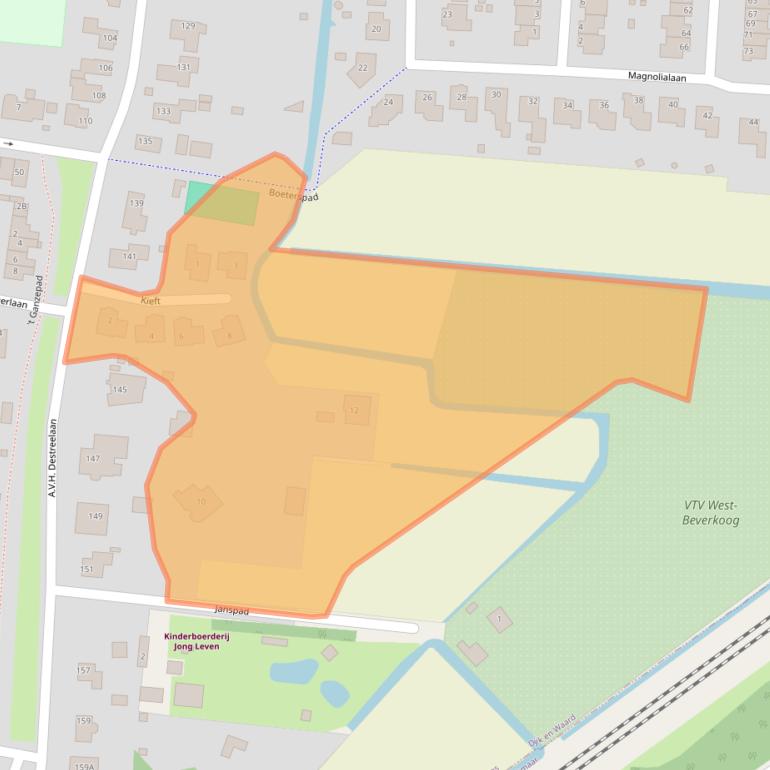 Kaart van postcodegebied 1834ED.