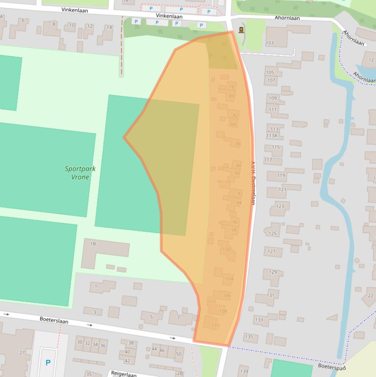 Kaart van postcodegebied 1834EG.